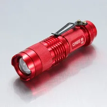 Cree Q5 затемняющий мини-фонарь питания двойного назначения с телескопическим зумом