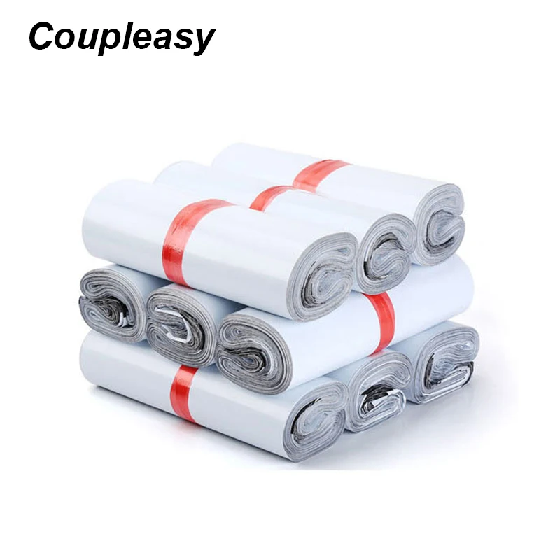 100Pcs White Poly Mailer Plastic Shipping Bags Thicken Mailing Bags