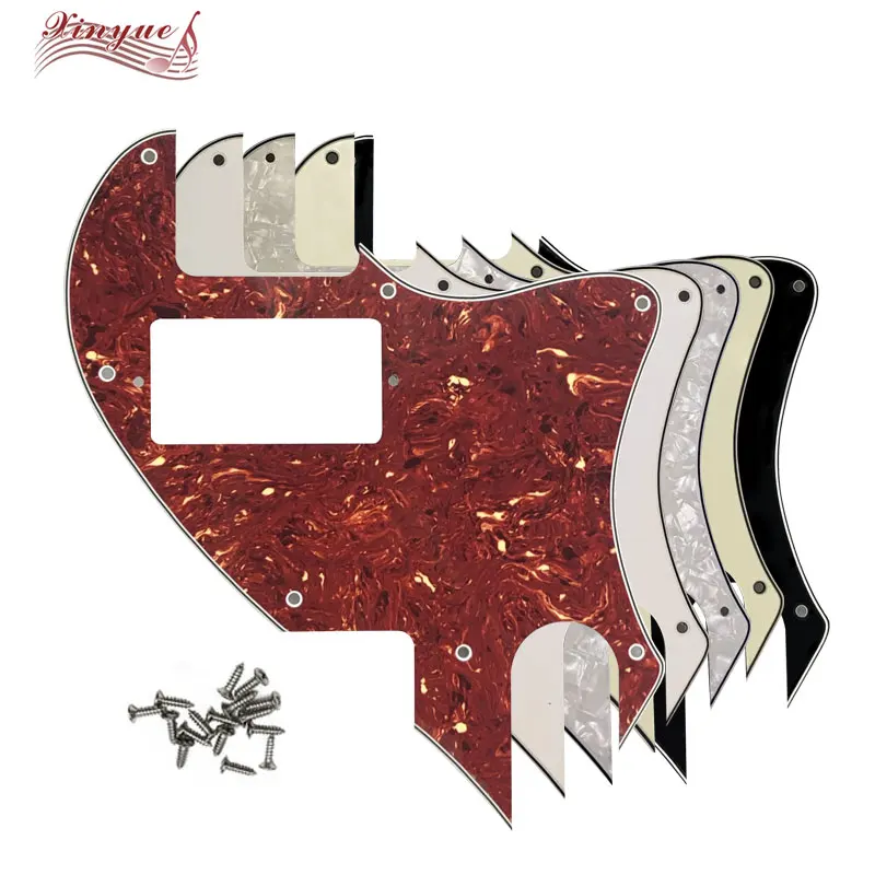 

Pleroo Guitar Parts - For7 hole screws Tele Conversion US Tele F hole Hybrid Guitar Pickguard With PAF Humbucker