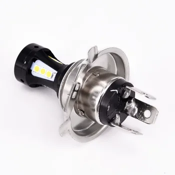 

1pcs Motorcycle Headlight H4 3030 LED 18SMD 6500K Cool Daylight DC 9V-30V 18W