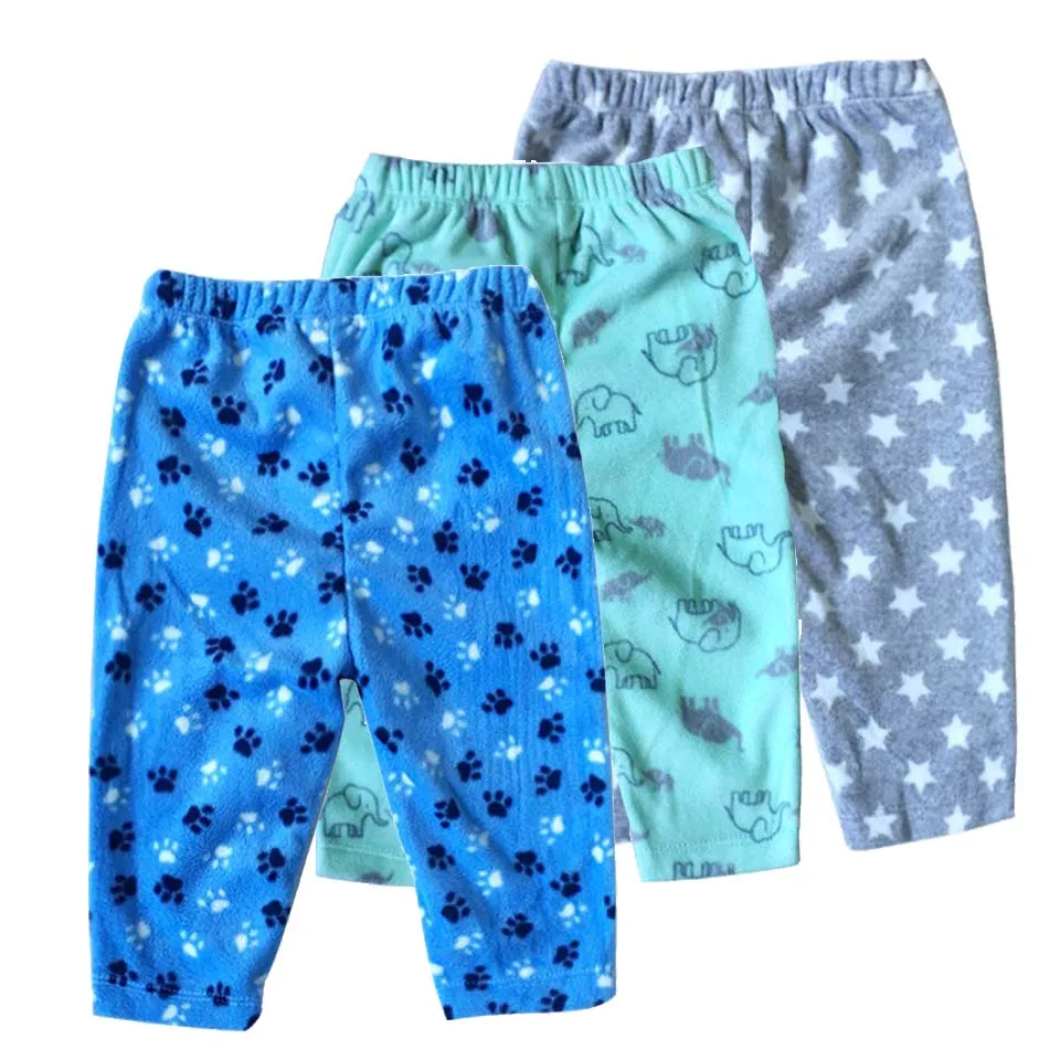 Штаны для малышей с надписью «Lucky» Штаны для новорожденных мальчиков и девочек 3 шт. в упаковке, штаны для детей 6, 9, 12, 18, 24 месяцев одежда для детей - Цвет: Армейский зеленый