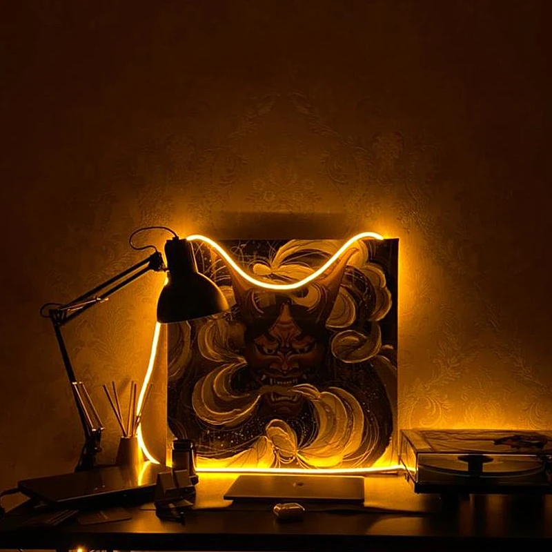 12V Touch Dimmer Neon Light LED Strip Tape 1M 2M 3M 4M 5M LED Diode Ribbon Light With Plug