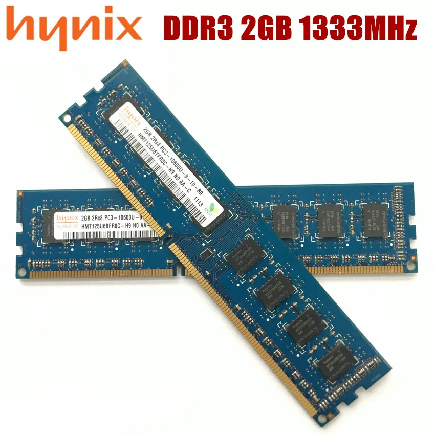 Gran oferta Hynix chipset 2G 2GB 1RX8 2RX8 PC3 8500U 10600U 12800U DDR3 1066, 1333, 1600 MHZ de la computadora de la PC de escritorio RAM de escritorio memoria QMrXeKrYLGw