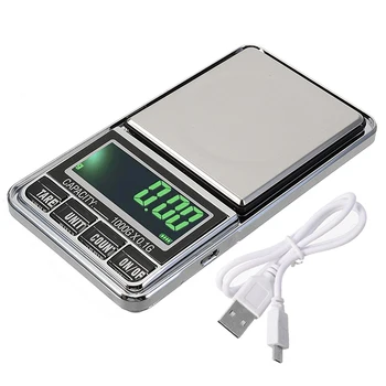 

Pocket Mini Digital Electronic Weighing 1000g/0.1g Small LCD Pocket Scales Multi Kitchen Scales For Gold Jewelry Herbs Weighing