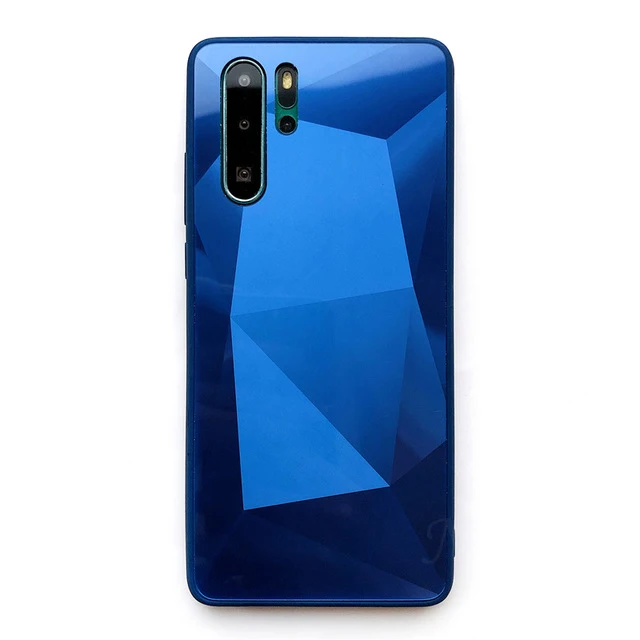 Зеркало 3D Алмазный чехол для huawei Y5 Y6 Y7 Y9 P Smart плюс P30 P20 Коврики 20 Lite Honor 7C Pro 8A 8S 8X9 10 Lite 10i крышка - Цвет: Blue