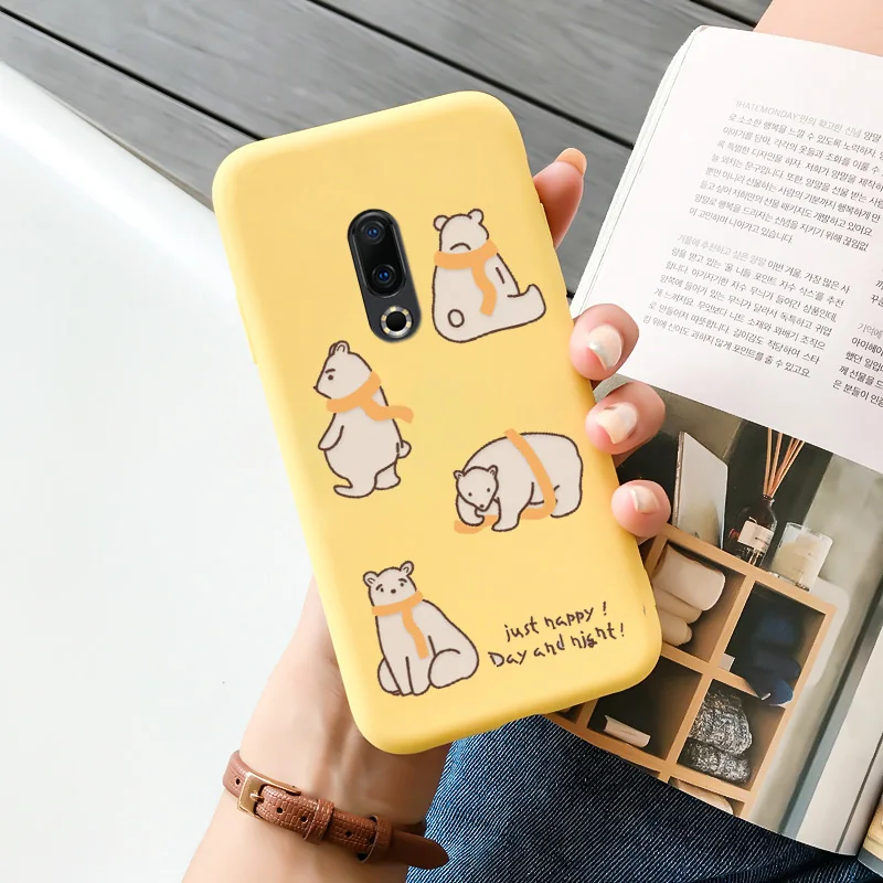 cases for meizu belt TPU Shell Black Soft For Meizu 16 Case Personality Tide Shell For Meizu 16 Plus Case Cartoon Cute Trend Shell For Meizu 16 Case meizu phone case with stones craft Cases For Meizu