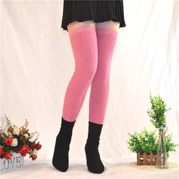 

Women's Fine Wool Solid Leg Warmers Knit Warm Soft Boot Gaiter High Knee Sleeve Winter Autumn Leg Warmers Boot Topper Stocking
