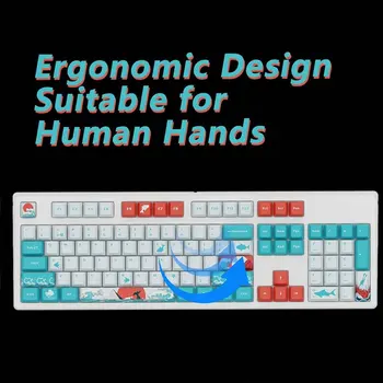 

104keys Computer Peripherals Replacement Parts PBT Practical Repair Home Office For Mechanical Keyboards Suspension Keycaps Dyed