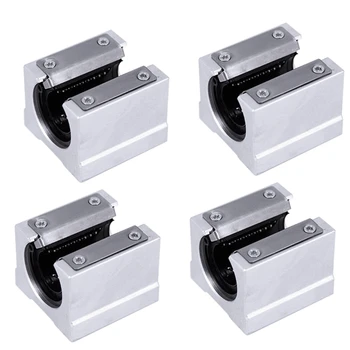 

4 Pcs SBR10UU Linear Bearing 10mm Linear Bearing Slide CNC Parts Linear Slide for Linear Guide