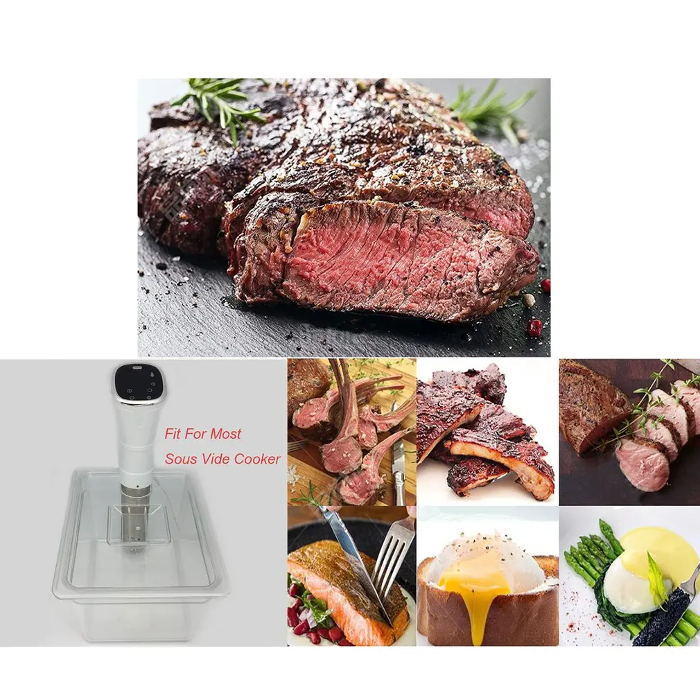 Sous Vide контейнер машина для стейков контейнер с крышкой бак для воды Ванна для циркулятора Sous Vide кулинарная погружная Мультиварка
