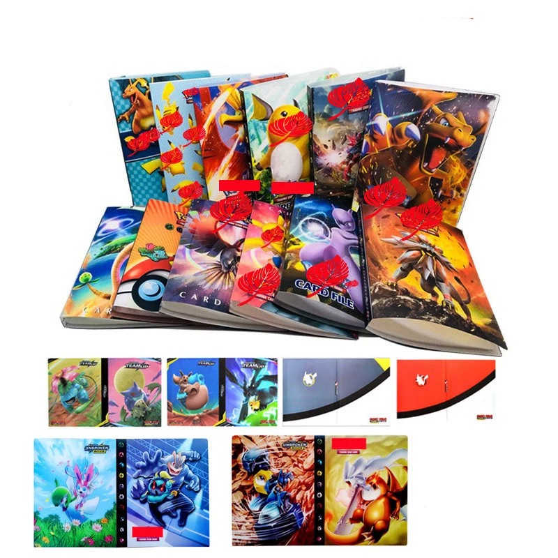 

Cartoon Anime Pocket Monster Pikachu 240 Pcs Holder Album Toy Collection Pokemon Cards Album Book Top for Kids Gift