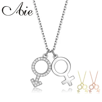 

925 sterling silver necklace Korean couple creative personality 3 color fine jewelry necklace