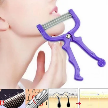 

Facial Hair Remover Tool Face Beauty 3 Spring Threading Stick Applicator Spatula Removal Epilator Safety without Injury