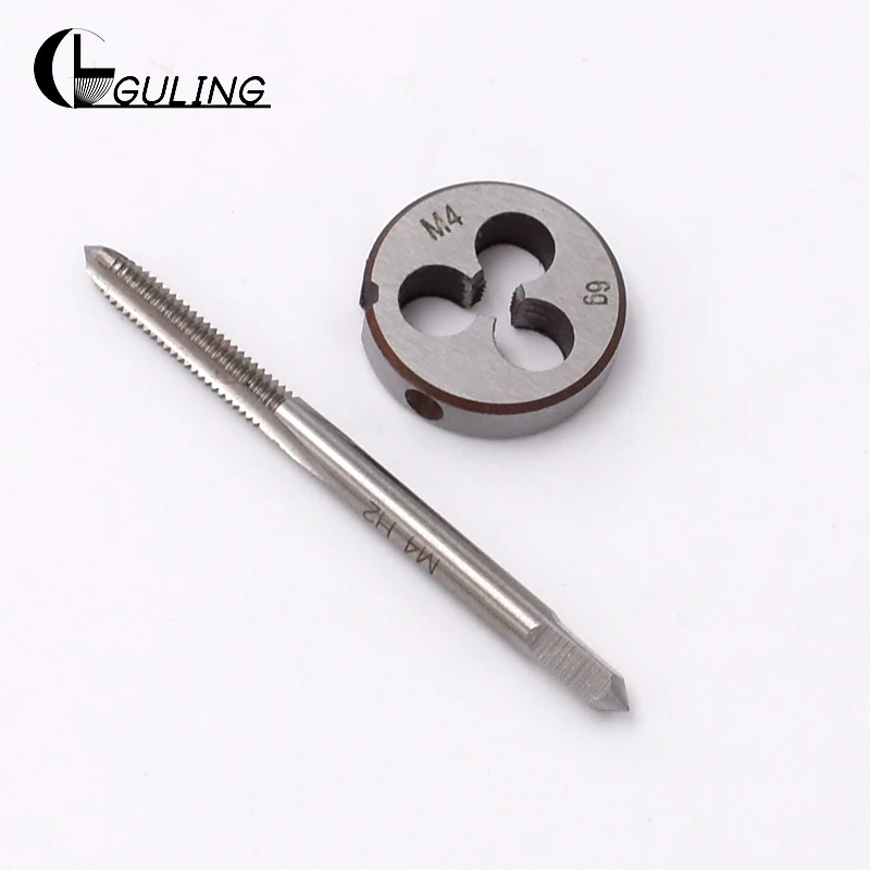 1pc HSS Machine M11 X 1.0mm Plug Tap and 1pc M11 X 1mm Die Threading Tool