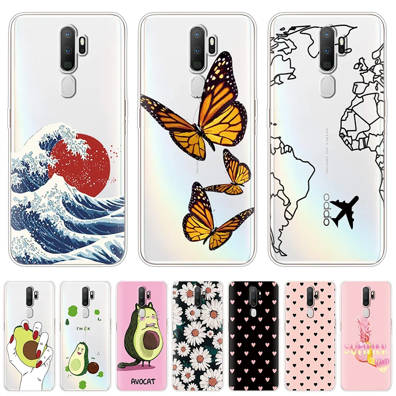 Чехол для Oppo A9 A5 2020 Мягкий Силиконовый ТПУ чехол телефона задняя крышка OPPOA9 OPPOA5 A 9