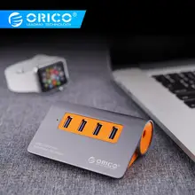 ORICO Алюминий 4 порта USB3.1 концентратор 10 Гбит/с супер скорость передачи USB разветвитель с 12 В адаптер питания для компьютера аксессуары