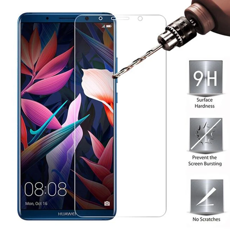 

Mobile 9H Tempered Glass For Huawei Mate 10 Pro 10 Lite GLASS Protective Film Screen Protector cover