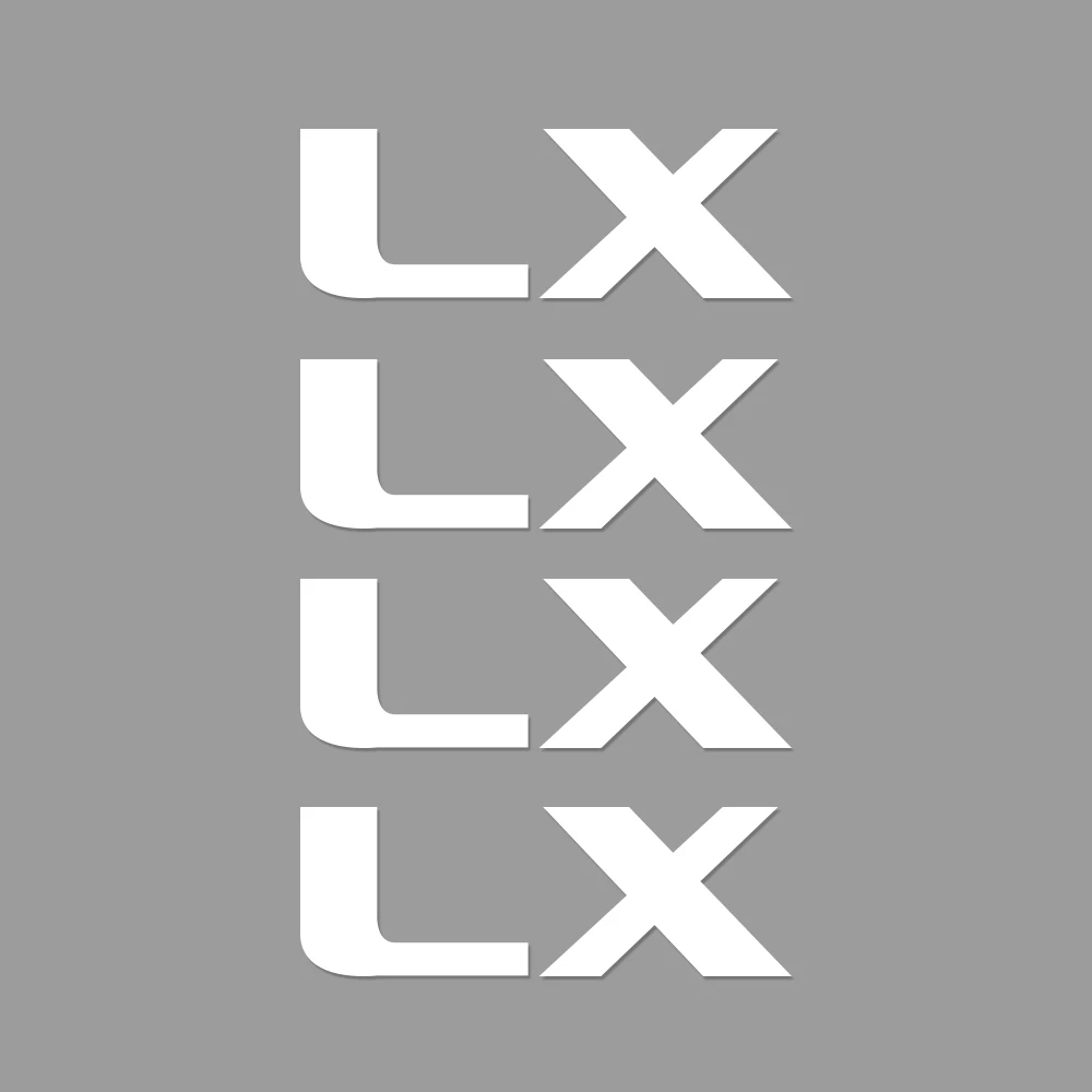 For LX 4 Шт Автомобильные наклейки окна стеклоочиститель наклейки для Lexus RX 300 330 составляет 250 300 GX 400 460 UX 200 NX LX v-образной КРЕПЕЖНОЙ ПЛАСТИНОЙ LS GS ES CT200h Fsport аксессуары - Название цвета: For LX