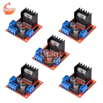 

5PCS L298N Motor Driver Board Module Stepper Motor Breadboard Peltier L298N High L298 DC Motor Driver Power For Smart Car Robot