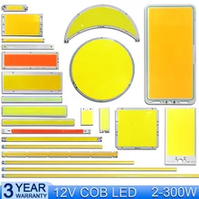 12v led licht 2 Watt 5 Watt 10 Watt 20 Watt 50 Watt 200 Watt COB LED lampe für diy auto beleuchtung haus lampen arbeit lampen LED COB Chip rot blau weiße farbe LED-Glühbirne(China)