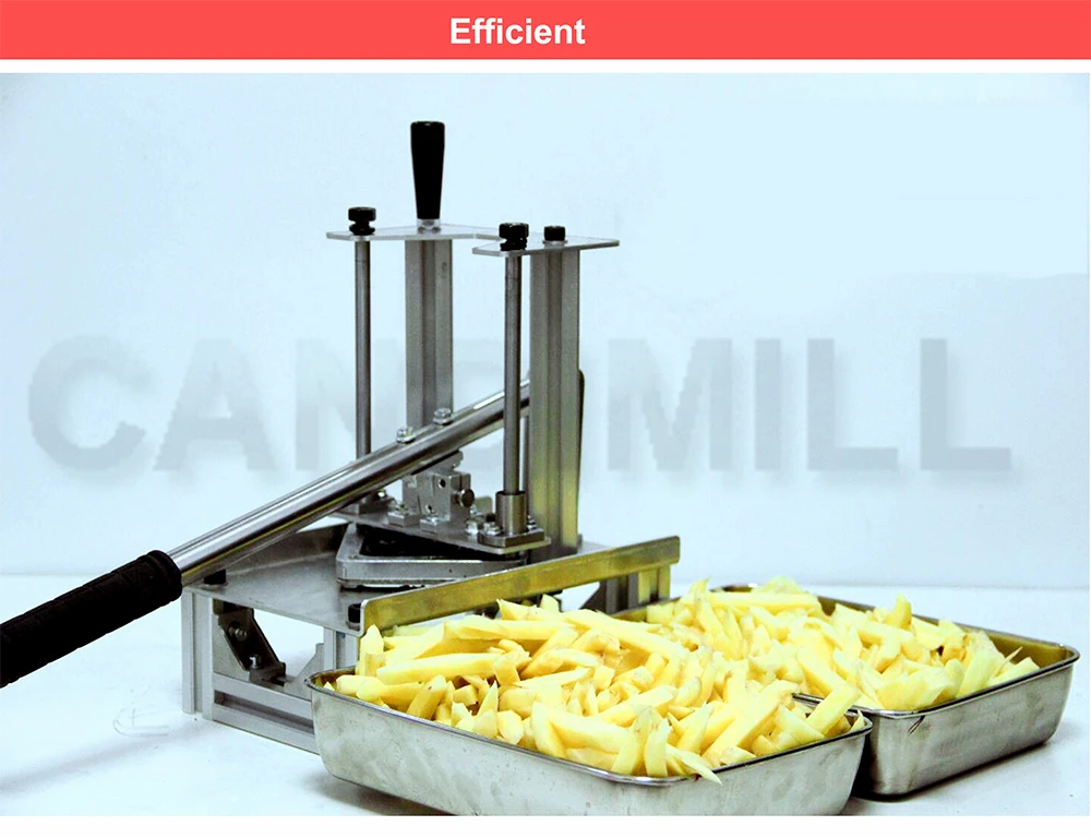 Candimill Hand Press Potato Chipper Vegetable Fruit Slicer French Fry  Cutter With 3 Stainless Steel Blades - Electric French Fry Cutters -  AliExpress