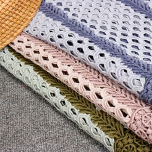 Геометрический выдалбливают двойной цвет лоскутное кружево ткань для платья Базен riche getzner tissu telas tissus Африканский tela tecido