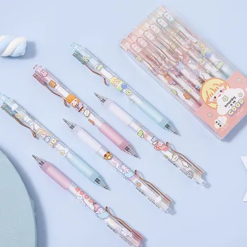 

36 pcs/lot Kawaii Holiday Girl Gel Pen Cute 0.5mm black Ink Signature Pens Promotional Gift Office School Supplies