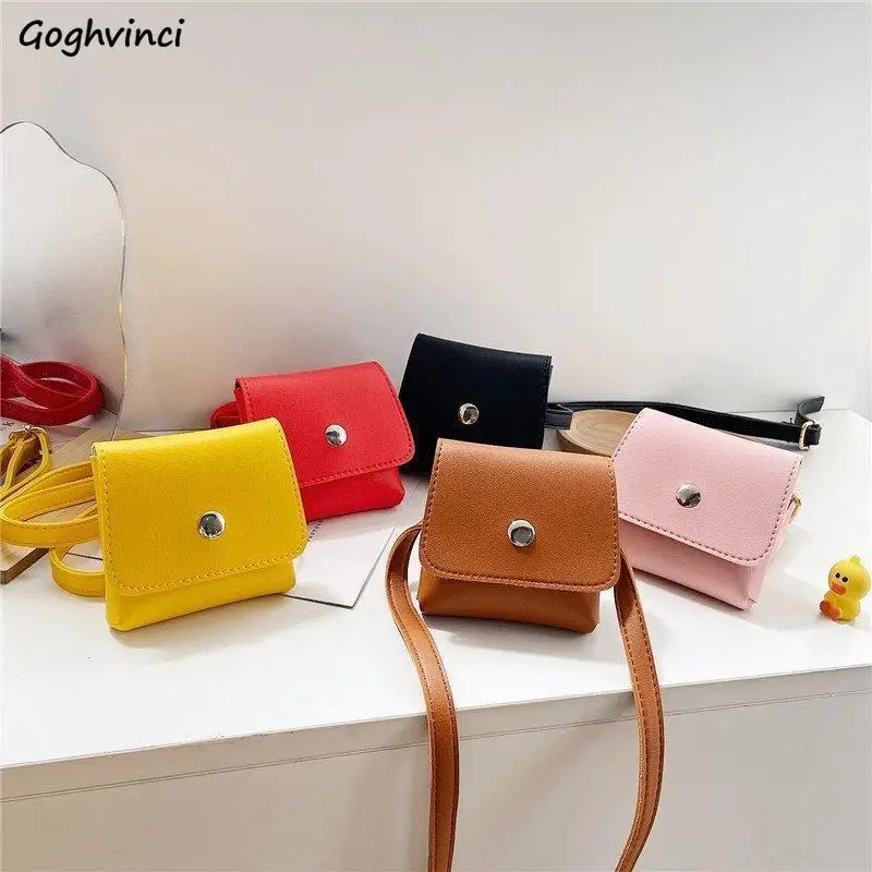 

Kids' Crossbody Bags Fashion PU Leather Hasp Mini Cute Lovely Flap for Children Chest Waist Korean Chic Design Brand Ins Unisex