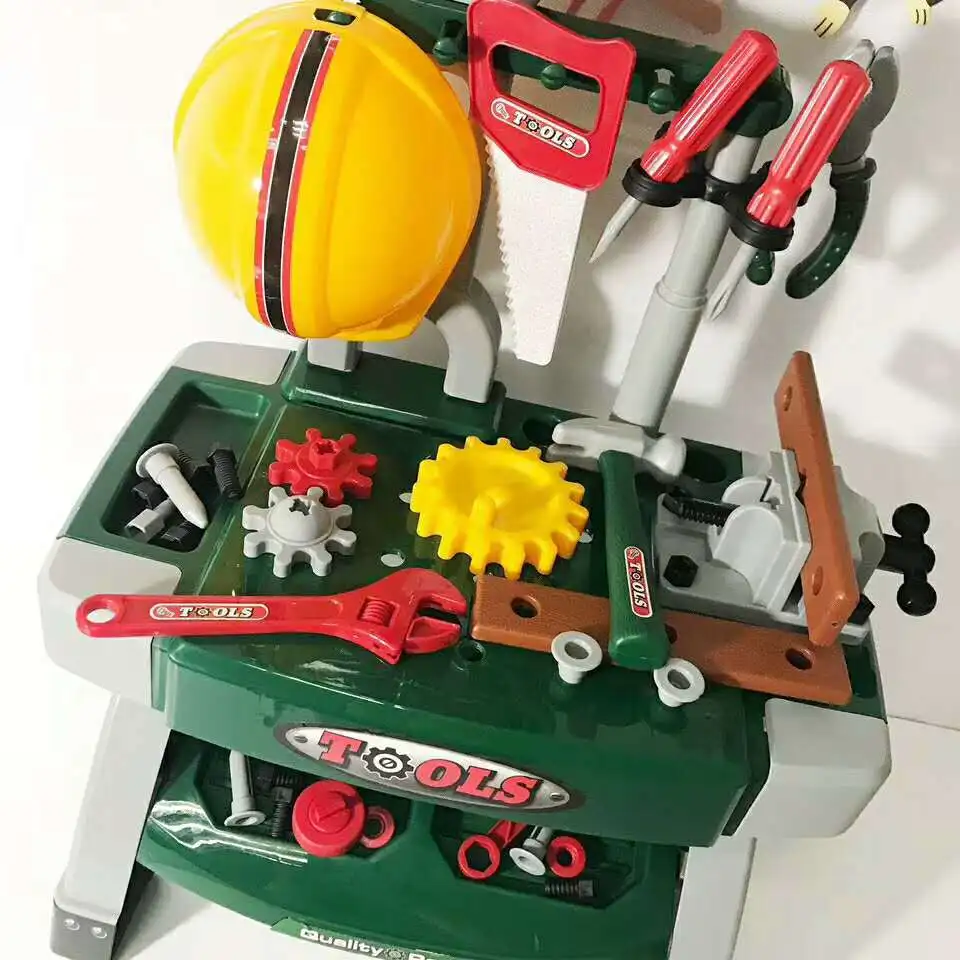 

Children Play House Toy Set Little Engineer Multi-functional Model Maintenance Tool Table Workbench