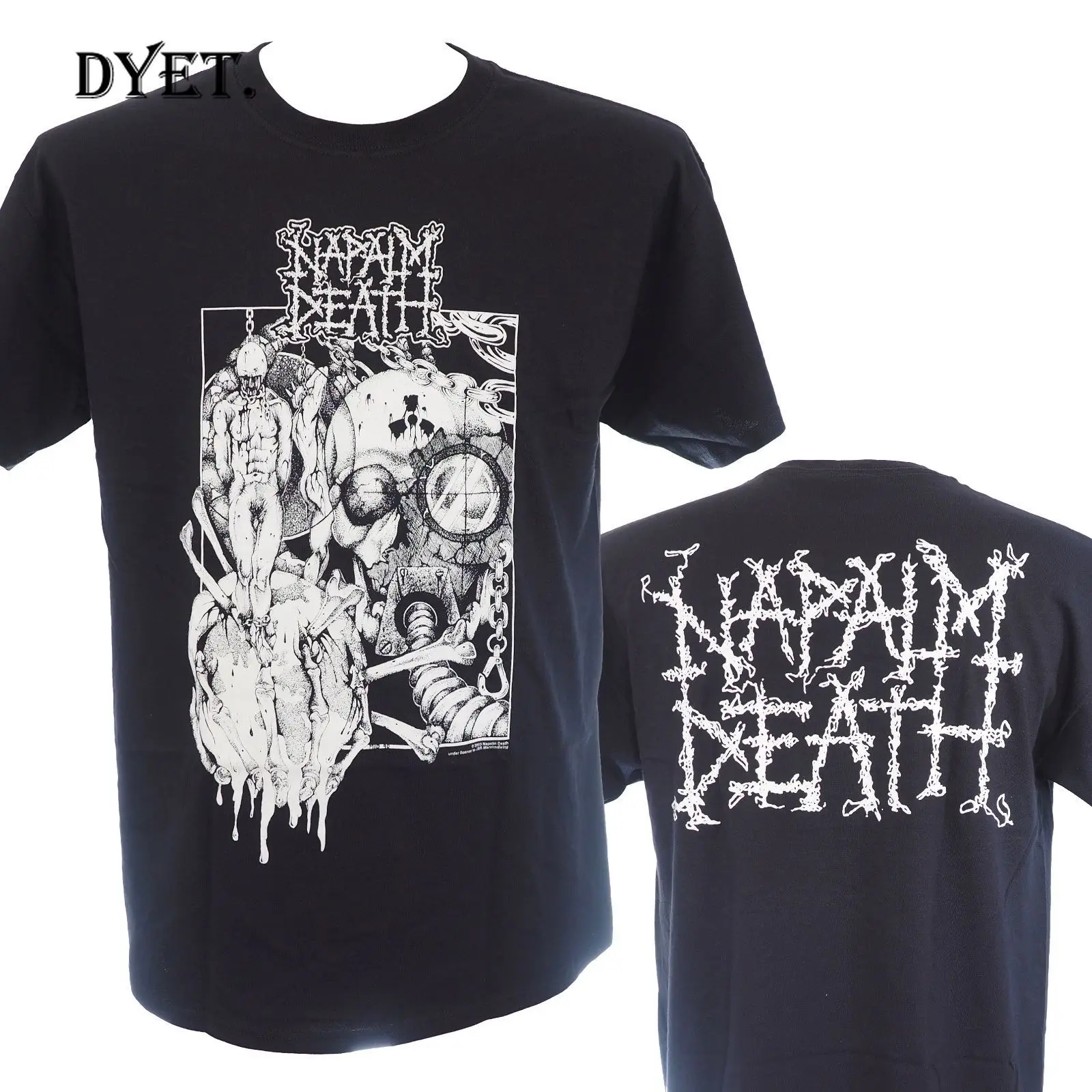 NAPALM DEATH - OLD LOGO Official Лицензионная Футболка-Death Metal New M L XL Мужская одежда футболки |