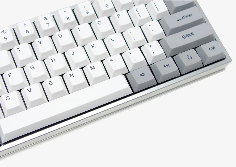 GH60 клавиатура DIY анодированный алюминиевый чехол боковой блеск через корпус тяжелый чехол QMK программа для 60% механическая клавиатура