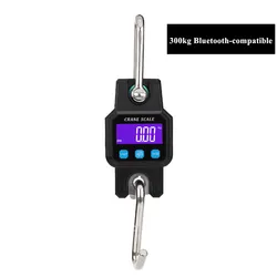 Heavy Duty Stainless Steel Bluetooth Crane Scale - Rechargeable Digital Hanging Hook with USB (Black)