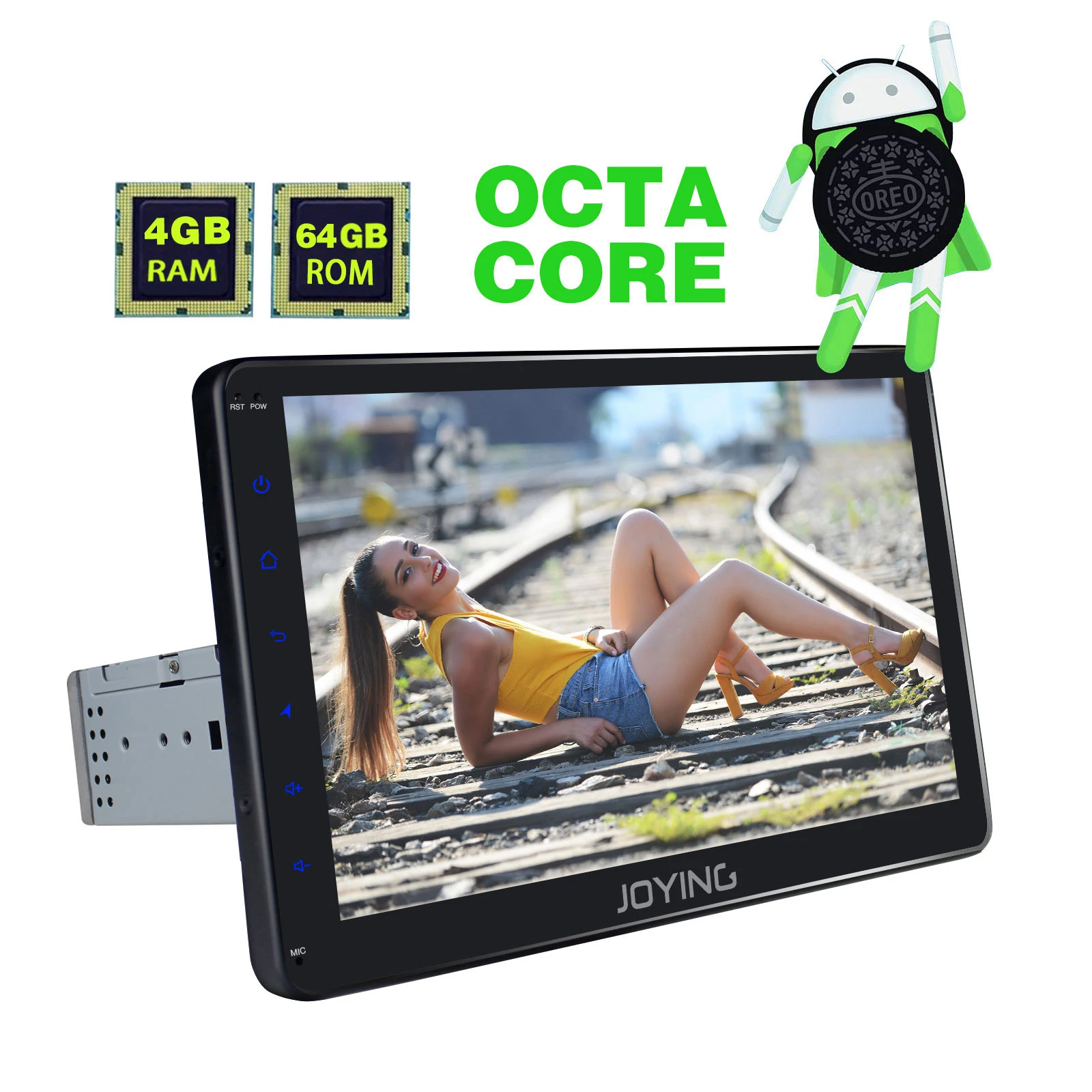 JOYING single din 10.1inch IPS universal car radio Android 8.1 Octa Core 4GB RAM 64GB ROM Support 4G 1280*720 GPS tape recoder JOYING single din 10.1inch IPS universal car radio Android 8.1 Octa Core 4GB RAM 64GB ROM Support 4G 1280*720 GPS tape recoder