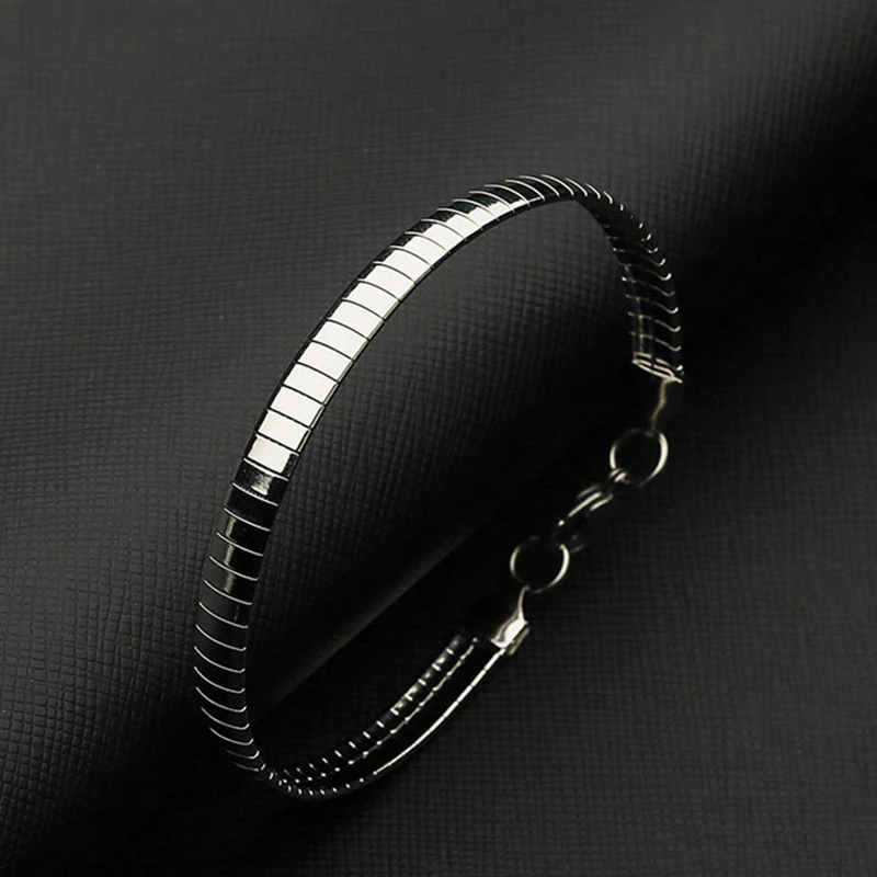 Серебряный женский браслет из нержавеющей стали, очаровательный браслет, цепочка на руку, подарок для женщин, аксессуары,, модный браслет