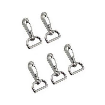 

5PCS 65mm Stainless Steel 304 Swivel Eye Spring Snap Hook For Dog Leash Bag Key Chain Swivel Snap Hook