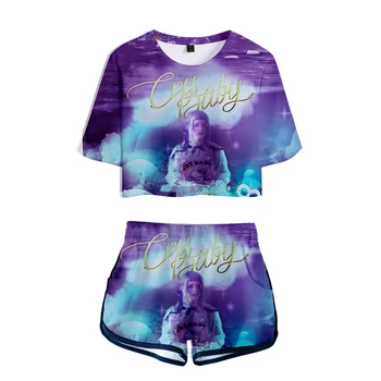 

cry baby melanie martinez Two-piece Fashion Shorts Suit Women's Fashion Polyester summer Casual Cool 2 Piece Set Women