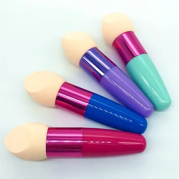 

Woman Cosmetic Foundation Concealer Sponge with Handle Brush Make Up Brush Sponge Beauty Cosmetic Puff