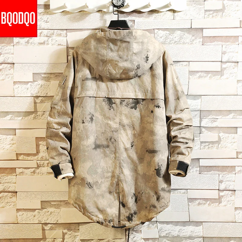 Camouflage Autumn Military Pilot Bomber Jacket Men Winter Streetwear Plus Size Cotton Coat Male Loose Japanese Jackets And Coats