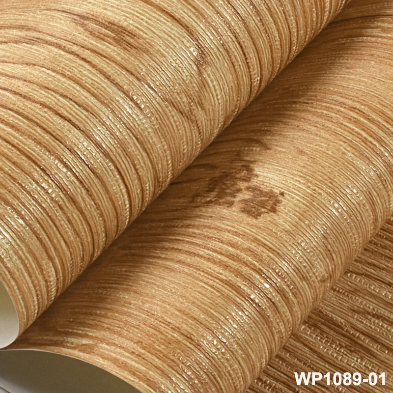 Modern Imitation Wood Style Waterproof PVC Wallpaper