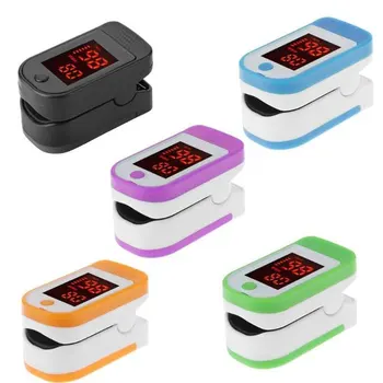 

1Pc Fingertip Pulse Oximeter Blood Pressure Oximetry Heart Rate Monitor SpO2 Oximetry Monitor (Random Color without Battery)