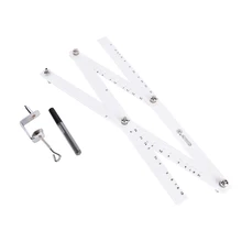 Quente 34cm escala desenho régua artista pantógrafo dobrável medida régua redutor ferramenta ampliador arte artesanato para escritório escola suprimentos