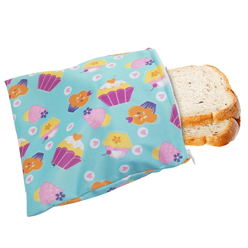 1pc 3pcs Reusable Snack Bag Waterproof Bread Sandwich Pouch For School Camping Work Travel Picnic | Дом и сад