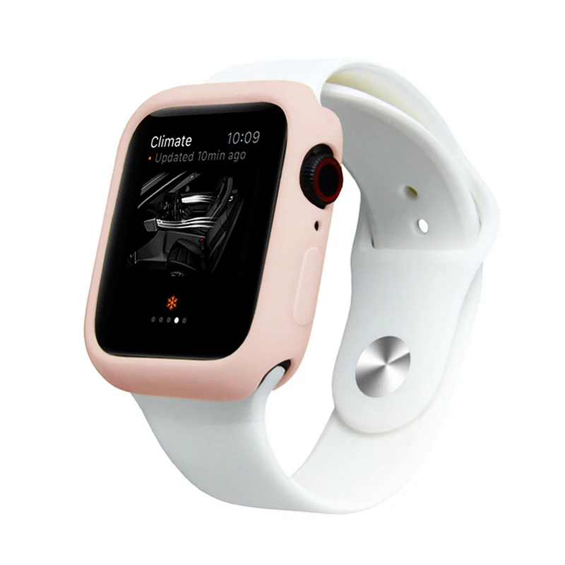 Чехол для часов Apple watch чехол 4 5 44 мм 40 42 38 версия наручных iWatch 5/4/3/2/1 Бампер