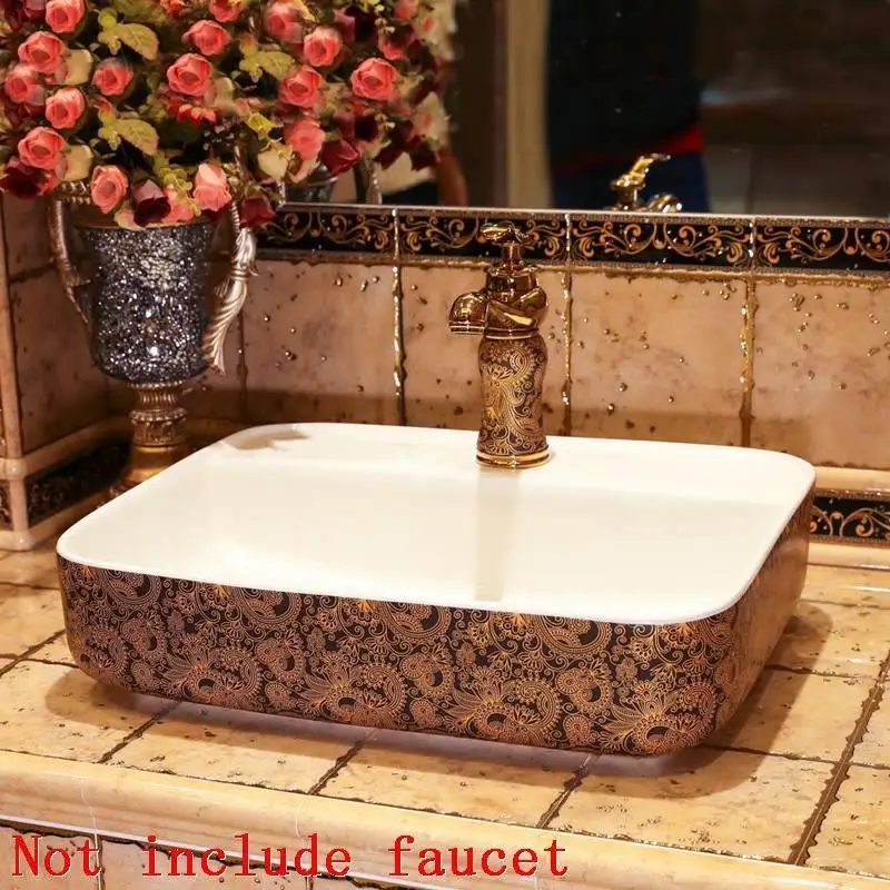Nablatowa Evier Wastafel Cuba Para Banyo Waschtisch Black Lavandino Vanity De Mano Pia Banheiro Lavabo раковина для ванной комнаты - Цвет: MODEL C