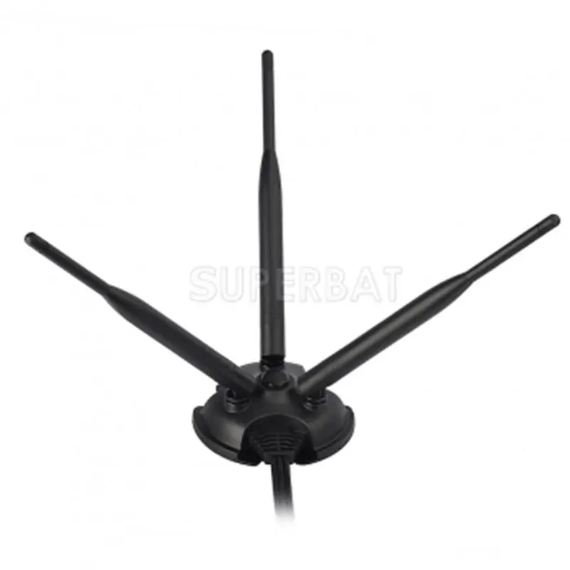 Superbat WiFi антенна RP-SMA Двухдиапазонная 2,4 ГГц 5,8 ГГц Магнитная база для беспроводного маршрутизатора шлюз PCI Express сетевые карты адаптер