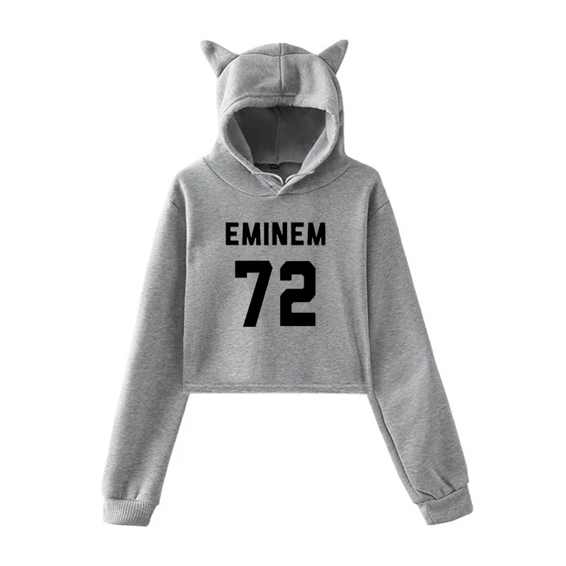 Харадзюку, укороченные толстовки, Женская толстовка Eminem Kpop, розовая толстовка, пуловер, одежда для девочек, уличная одежда, женские топы с длинным рукавом