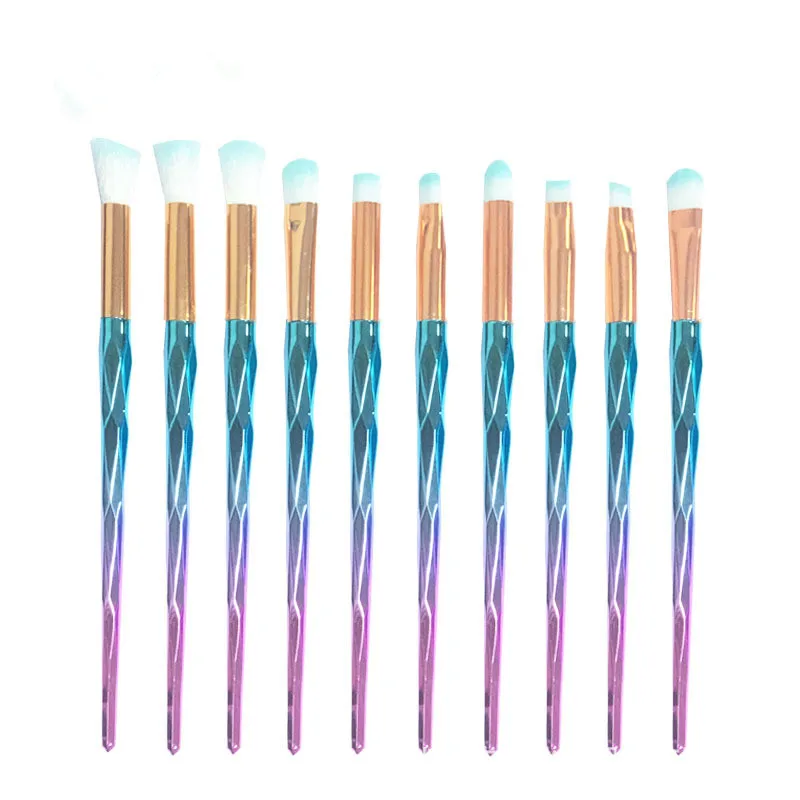 

10pcsMakeup Brushes Set Powder Diamond Foundation Blending Power Eyeshadow Contour Concealer Blush Cosmetic Beauty Make Up Gifts
