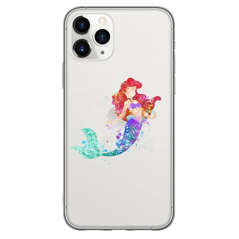 TPU TinkerBell чехол для телефона для iPhone 11 Pro Max милый мягкий маленький чехол с русалкой для iPhone X XR XS Max 6 6s 7 8 Plus Coque - Цвет: TPU