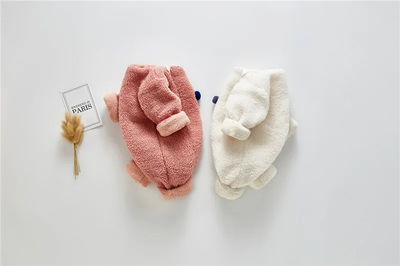 Одежда для малышей; Одежда для мальчиков и девочек; теплые кашемировые Комбинезоны из овечьей шерсти для новорожденных; Модный комбинезон для новорожденных; зимняя одежда; пальто