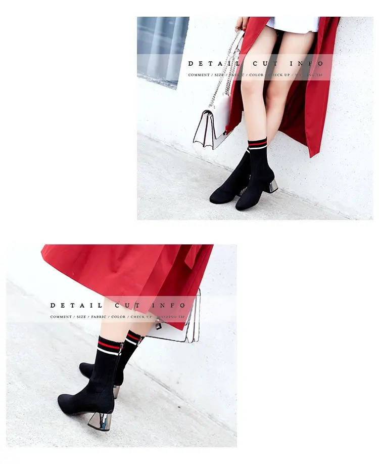 LZJ 2019 женский, черный середины Гетры сапоги модные Демисезонный в жокейском стиле; высокий толстый каблук круглый носок женская обувь 5,5 см